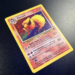 Flareon 03/64 Jungle Holo WOTC Vintage Pokemon Card 1999 Near Mint NM - Image 3