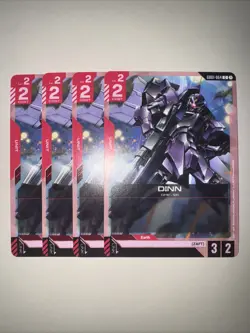 GD01-064 DINN X4 Playset Gundam Card Game TCG CCG English - Image 1