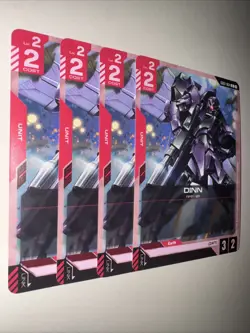 GD01-064 DINN X4 Playset Gundam Card Game TCG CCG English - Image 2