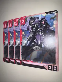 GD01-064 DINN X4 Playset Gundam Card Game TCG CCG English - Image 3