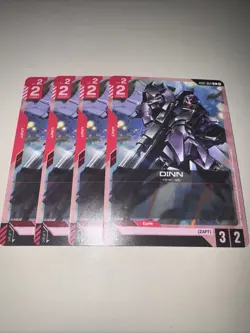 GD01-064 DINN X4 Playset Gundam Card Game TCG CCG English - Image 4