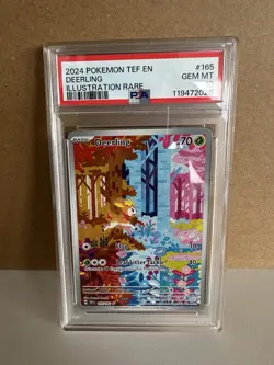 2024 Pokemon Temporal Forces Card Deerling 165/162 PSA 10 - Image 1