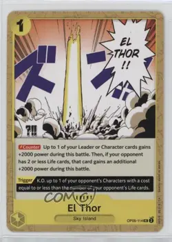 2023 One Piece Card Game: Awakening of the New Era OP05 El Thor #OP05-114 - Image 1