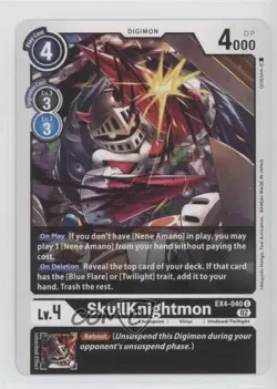 2023 Digimon Card Game - Alternative Being SkullKnightmon #EX04-040 - Image 1