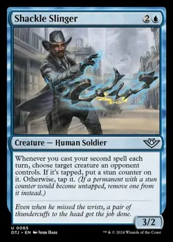 4x Shackle Slinger MTG Outlaws of Thunder Junction NM Magic Regular - Image 1