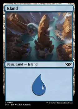4x Island (280) - Basic Land MTG Outlaws of Thunder Junction NM Magic Regular - Image 1