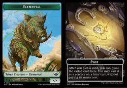 4x Elemental (12) // Plot (20) Token MTG Outlaws of Thunder Junction NM Magic Re - Image 1