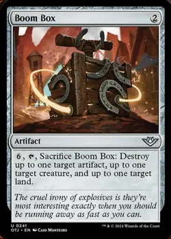 4x Boom Box MTG Outlaws of Thunder Junction NM Magic Regular - Image 1