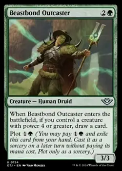 4x Beastbond Outcaster MTG Outlaws of Thunder Junction NM Magic Regular - Image 1