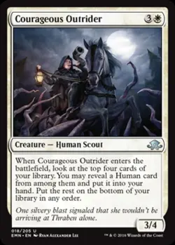 Courageous Outrider -Foil Light Play MTG Eldritch Moon - Image 1