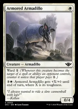 4x Armored Armadillo MTG Outlaws of Thunder Junction NM Magic Regular - Image 1