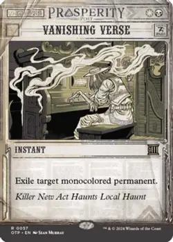 1x Vanishing Verse MTG Outlaws of Thunder Junction: Breaking News NM Magic Regul - Image 1