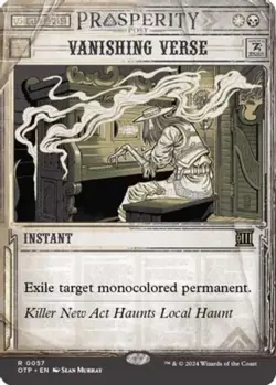 1x Vanishing Verse MTG Outlaws of Thunder Junction: Breaking News NM Magic Regul - Image 1