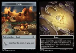 1x Food (5) // Plot (20) Token MTG Outlaws of Thunder Junction: Breaking News NM - Image 1