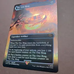 MTG The One Ring Borderless **Foil**, The Lord of the Rings, Excellent Condition - Image 2