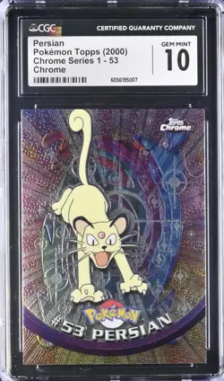 Pokemon Topps (2000) Chrome Series - Persian #53 - CGC GEM MINT 10 - Image 1
