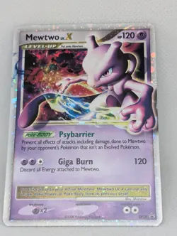 Mewtwo LV.X DP28 Diamond and Pearl Holo Ultra Rare Pokemon TCG black star MP - Image 3