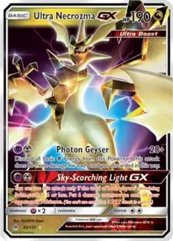 Ultra Necrozma GX (#95/131) - Holofoil SM - Forbidden Light LP Pokemon - Image 1