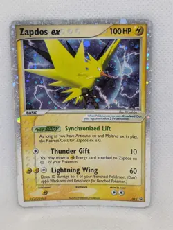 Zapdos ex 033 Black Star Promo Collector's Tin Holo Ultra Rare Pokemon TCG MP - Image 1