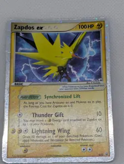 Zapdos ex 033 Black Star Promo Collector's Tin Holo Ultra Rare Pokemon TCG MP - Image 3