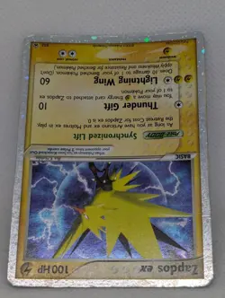 Zapdos ex 033 Black Star Promo Collector's Tin Holo Ultra Rare Pokemon TCG MP - Image 4