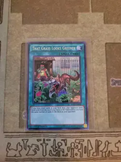 YUGIOH THAT GRASS LOOKS GREENER RATE-EN066 SECRET 1ST ED NM - Image 1