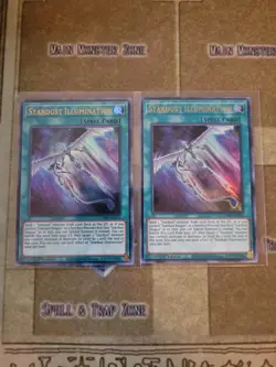 YUGIOH 2X STARDUST ILLUMINATION DAMA-EN051 ULTRA 1ST ED NM - Image 1