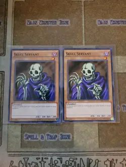 YUGIOH 2X SKULL SERVANT OP01-EN014 COMMON UNLIMITED ED NM - Image 1