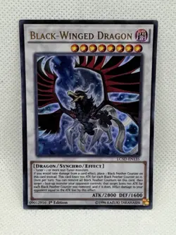Yugioh! Black-Winged Dragon - LC5D-EN135 - Ultra Rare - 1st Edition NM - Image 1