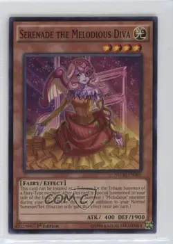 Serenade the Melodious Diva 1st Ed. YuGiOh The New Challangers #NECH-EN005 - Image 1