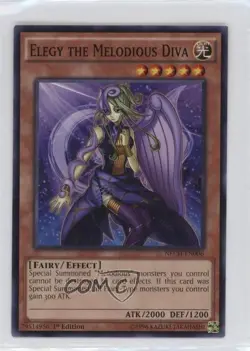 Elegy the Melodious Diva 1st Ed. YuGiOh The New Challangers #NECH-EN006 - Image 1