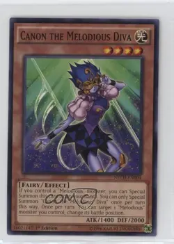 Canon The Melodious Diva 1st Ed. YuGiOh New Challangers #NECH-EN004 - Image 1