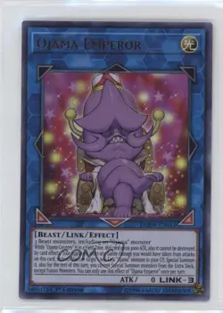 Ojama Emperor Ultra Rare 1st Ed. YuGiOh Duel Overload #DUOV-EN033 - Image 1