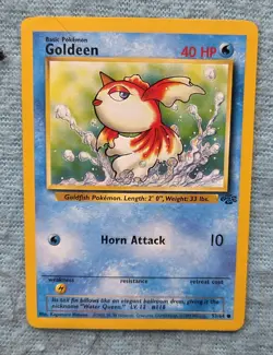 Pokemon Goldeen 53/64 Jungle Fossil Set Common Unlimited 1999 WOTC Card NM/LP - Image 1