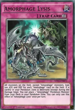 Amorphage Lysis SHVI EN072 - YuGiOh Card - Rare - 1ST EDITION - Image 1