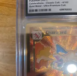 Charizard celebrations metal 4/102 card CGC 9.5 Mint Plus - Image 3