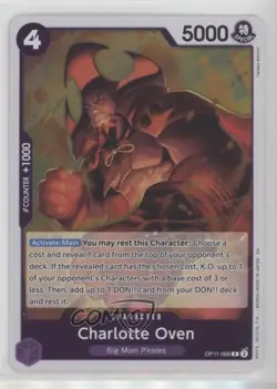 2025 One Piece Card Game: A Fist of Divine Speed OP11 R Charlotte Oven #OP11-066 - Image 1