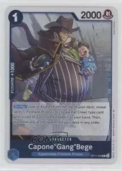 2025 One Piece Card Game: A Fist of Divine Speed OP11 R Capone Gang Bege - Image 1