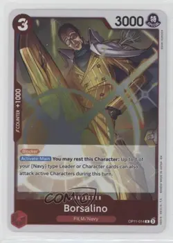 2025 One Piece Card Game: A Fist of Divine Speed OP11 R Borsalino #OP11-014 - Image 1