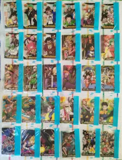 Dragon Ball One Piece Card 40th weekly Jump Morinaga Wafer 30/30 Full Set - Image 1