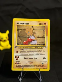 Pokemon TCG Hitmonchan Neo Destiny 69 1st Edition Common Card - Image 1
