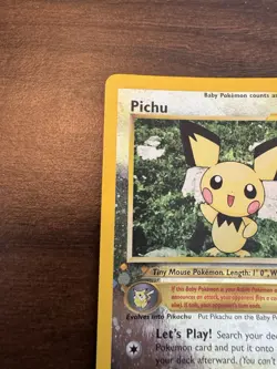 Pichu 35 Reverse Holo Black Star Promo Pokemon Card DMG - Image 2