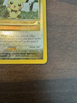 Pichu 35 Reverse Holo Black Star Promo Pokemon Card DMG - Image 4