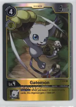 2020-Current Digimon Card Game - Promotion Pack Ver 00 Gatomon #P-006 - Image 1