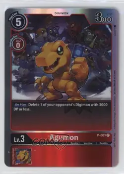 2020-Current Digimon Card Game - Promotion Pack Ver 00 Agumon #P-001 - Image 1