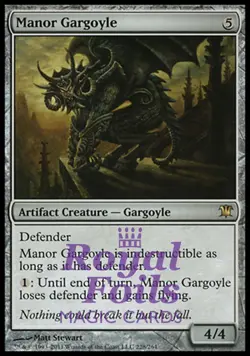 Manor Gargoyle 1x FOIL ISD MTG Innistrad Rare MINT artifact - Image 1