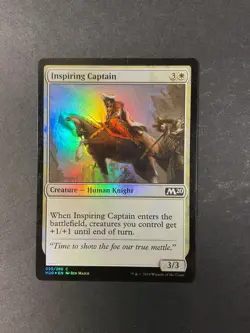 Inspiring Captain - Foil - M20 - Core Set 2020 - Magic the Gathering - MTG - Image 1
