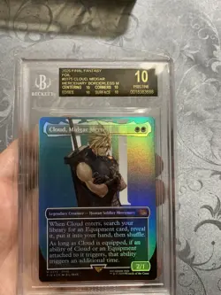 BLACK LABEL Final Fantasy MTG EN Cloud , Midgar Mercenary FFVII Foil Borderless - Image 1