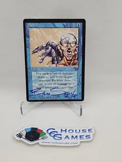 Backfire MISPRINT MISCUT SIGNED FULL NAME Brian Snoddy Legends MTG *CCGHouse* - Image 1