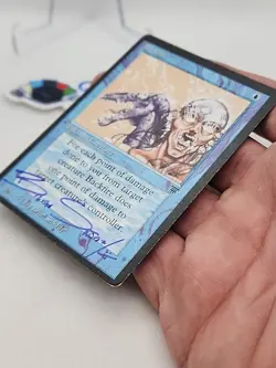 Backfire MISPRINT MISCUT SIGNED FULL NAME Brian Snoddy Legends MTG *CCGHouse* - Image 3